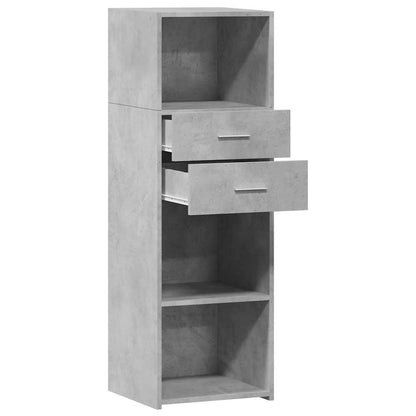 Highboard Concrete Grey 40x42.5x124 cm Engineered Wood