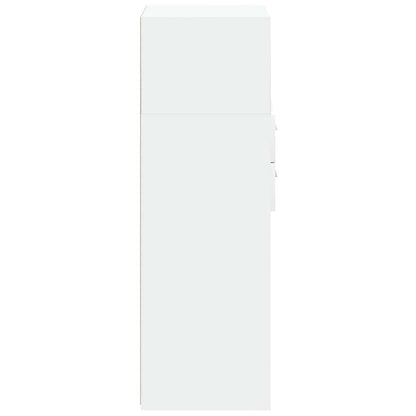 Highboard White 45x42.5x124 cm Engineered Wood