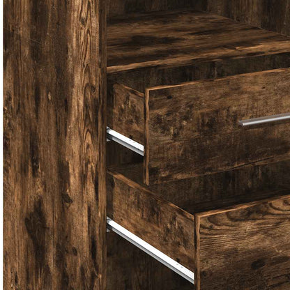 Highboard Smoked Oak 50x42.5x124 cm Engineered Wood