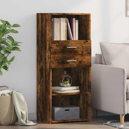 Highboard Smoked Oak 50x42.5x124 cm Engineered Wood