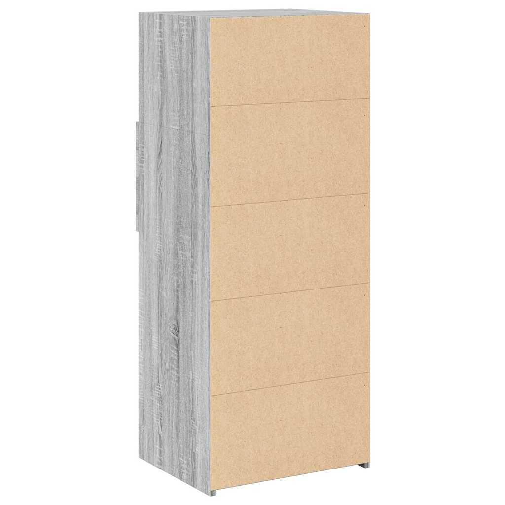 Highboard Grey Sonoma 50x42.5x124 cm Engineered Wood