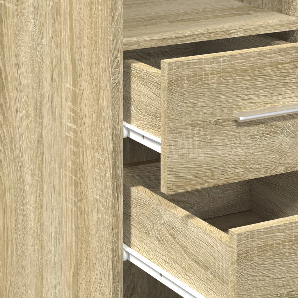 Highboard Sonoma Oak 30x42.5x185 cm Engineered Wood