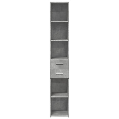 Highboard Concrete Grey 30x42.5x185 cm Engineered Wood