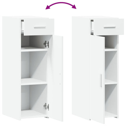 Sideboard White 30x42,5x93 cm Engineered Wood