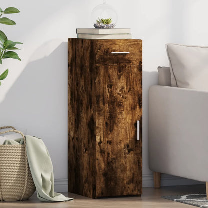 Sideboard Smoked Oak 30x42,5x93 cm Engineered Wood