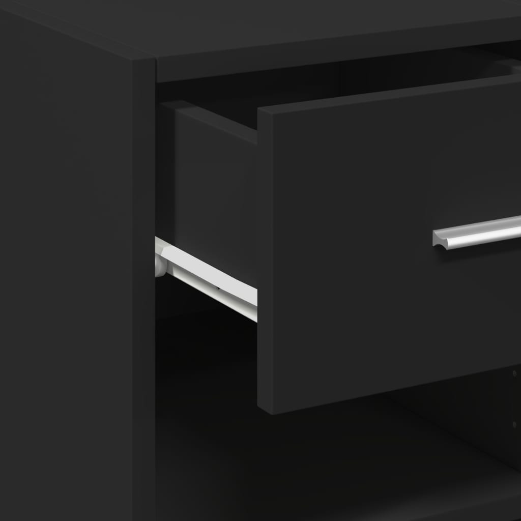 Sideboard Black 40x42.5x93 cm Engineered Wood