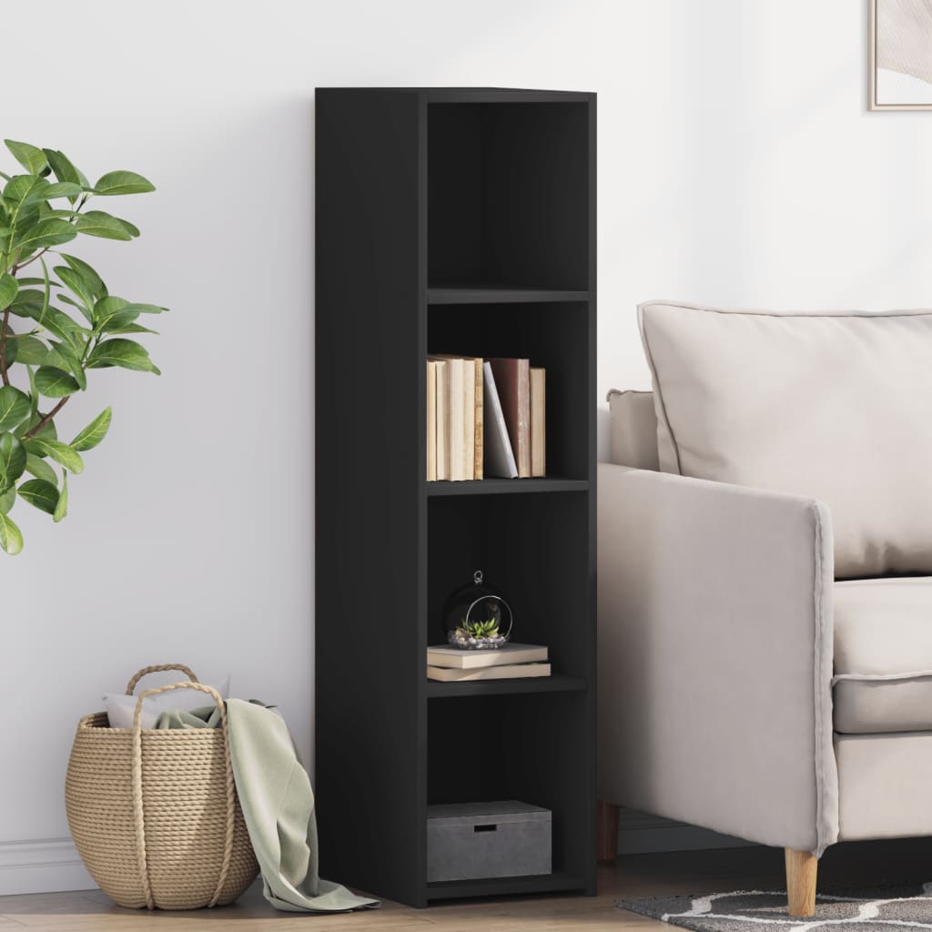 Highboard Black 30x41x124 cm Engineered Wood