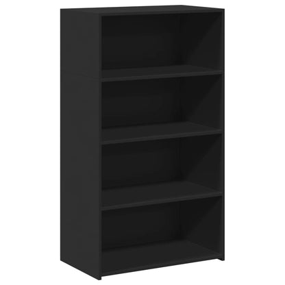 Highboard Black 70x41x124 cm Engineered Wood