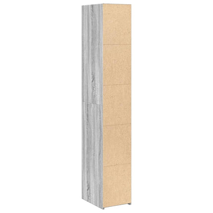 Highboard Grey Sonoma 30x41x185 cm Engineered Wood