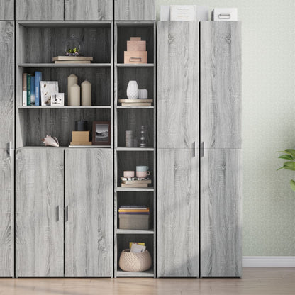 Highboard Grey Sonoma 30x41x185 cm Engineered Wood
