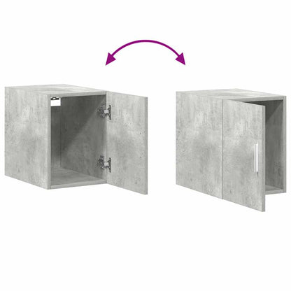 Slim Storage Cabinet Concrete Grey 30x42.5x225 cm Engineered Wood