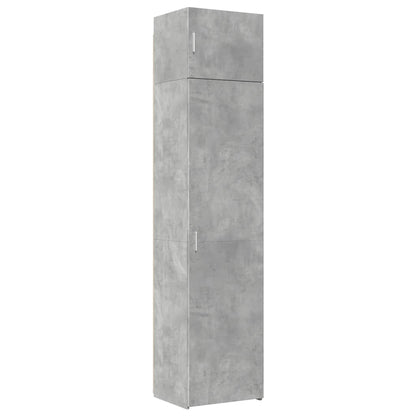 Slim Storage Cabinet Concrete Grey 50x42,5x225 cm Engineered Wood