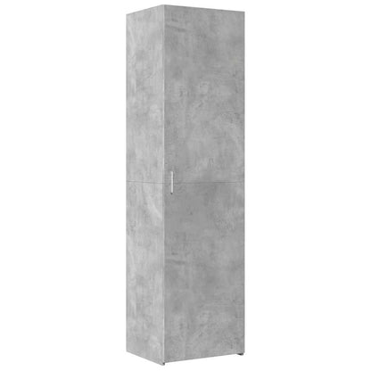 Slim Storage Cabinet Concrete Grey 50x42,5x225 cm Engineered Wood