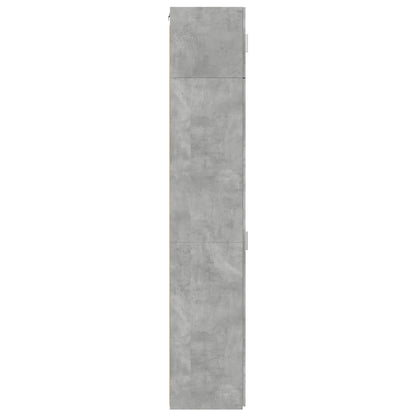Slim Storage Cabinet Concrete Grey 50x42,5x225 cm Engineered Wood