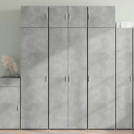 Storage Cabinet Concrete Grey 70x42.5x225 cm Engineered Wood
