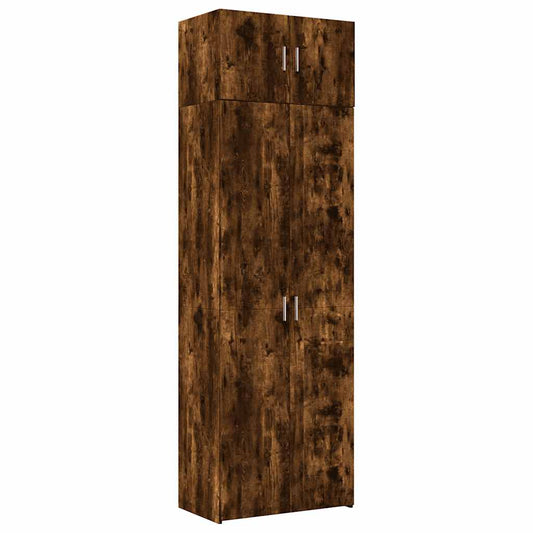 Storage Cabinet Smoked Oak 70x42.5x225 cm Engineered Wood