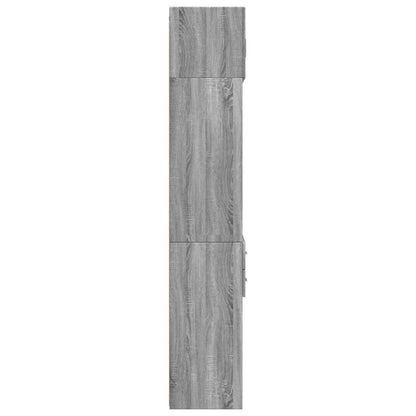 Storage Cabinet Grey Sonoma 70x42.5x225 cm Engineered Wood