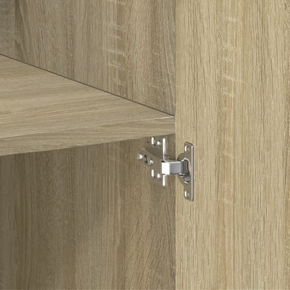 Storage Cabinet Sonoma Oak 80x42.5x225 cm Engineered Wood