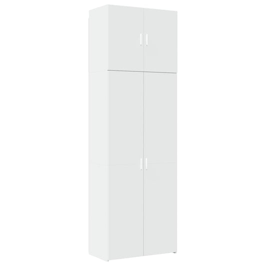 Highboard White 80x42.5x249 cm Engineered Wood