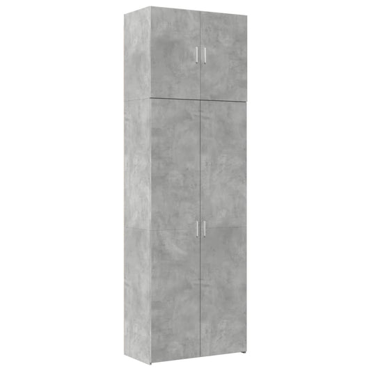 Highboard Concrete Grey 80x42.5x249 cm Engineered Wood