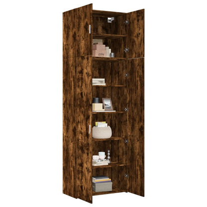 Highboard Smoked Oak 80x42.5x249 cm Engineered Wood
