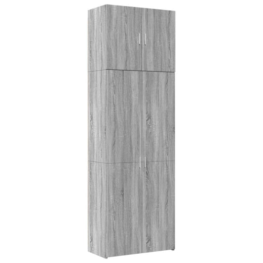 Highboard Grey Sonoma 80x42.5x249 cm Engineered Wood