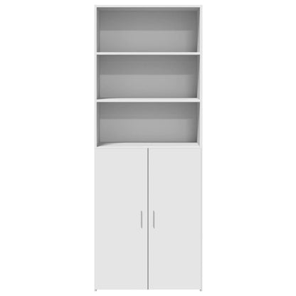 Highboard White 70x42,5x185 cm Engineered Wood
