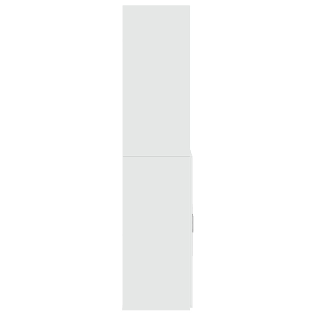 Highboard White 70x42,5x185 cm Engineered Wood