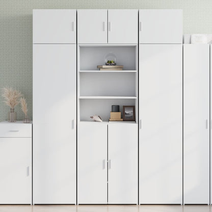 Highboard White 70x42,5x185 cm Engineered Wood