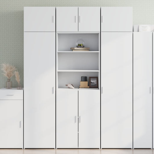 Highboard White 70x42,5x185 cm Engineered Wood