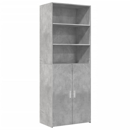 Highboard Concrete Grey 70x42,5x185 cm Engineered Wood