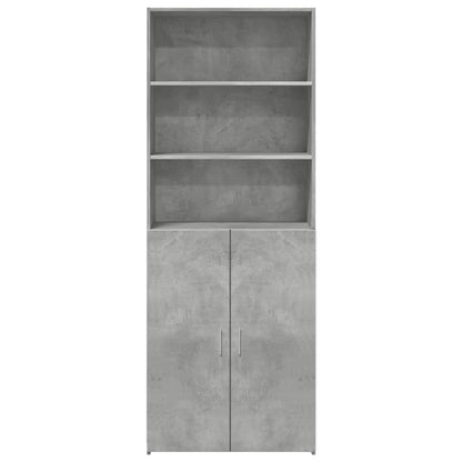 Highboard Concrete Grey 70x42,5x185 cm Engineered Wood