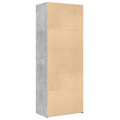 Highboard Concrete Grey 70x42,5x185 cm Engineered Wood