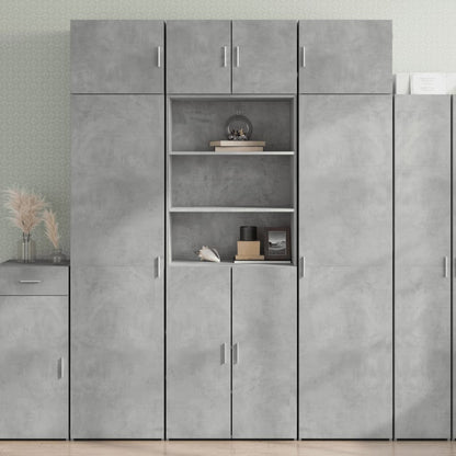 Highboard Concrete Grey 70x42,5x185 cm Engineered Wood