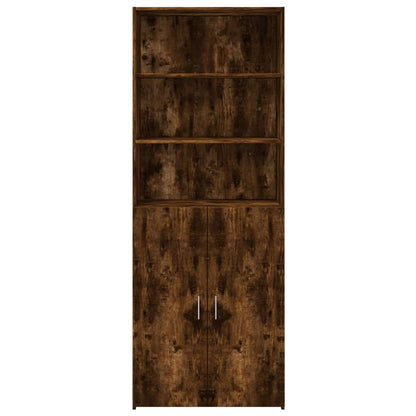 Highboard Smoked Oak 70x42,5x185 cm Engineered Wood