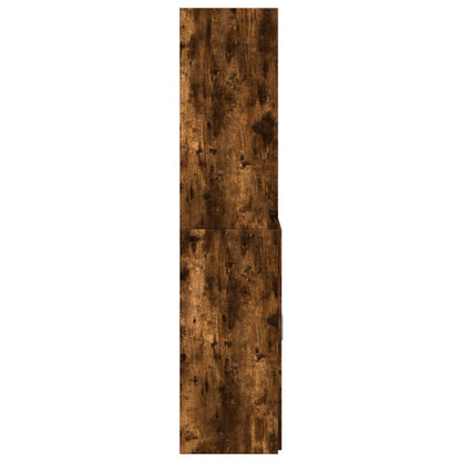 Highboard Smoked Oak 70x42,5x185 cm Engineered Wood
