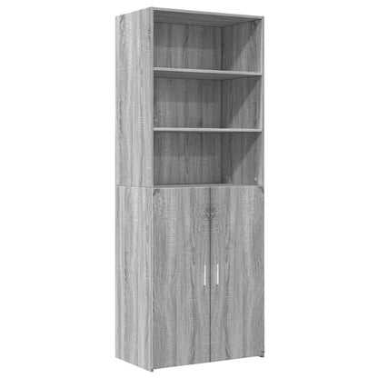 Highboard Grey Sonoma 70x42,5x185 cm Engineered Wood