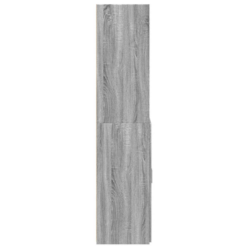 Highboard Grey Sonoma 70x42,5x185 cm Engineered Wood