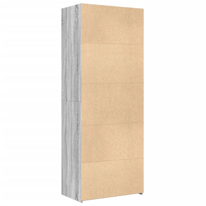Highboard Grey Sonoma 70x42,5x185 cm Engineered Wood