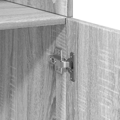Highboard Grey Sonoma 70x42,5x185 cm Engineered Wood
