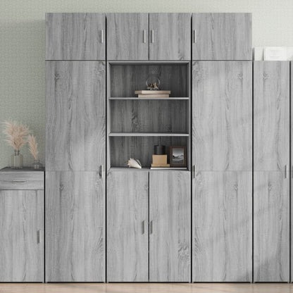 Highboard Grey Sonoma 70x42,5x185 cm Engineered Wood