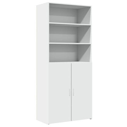 Highboard White 80x42,5x185 cm Engineered Wood