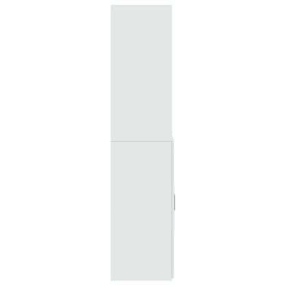 Highboard White 80x42,5x185 cm Engineered Wood
