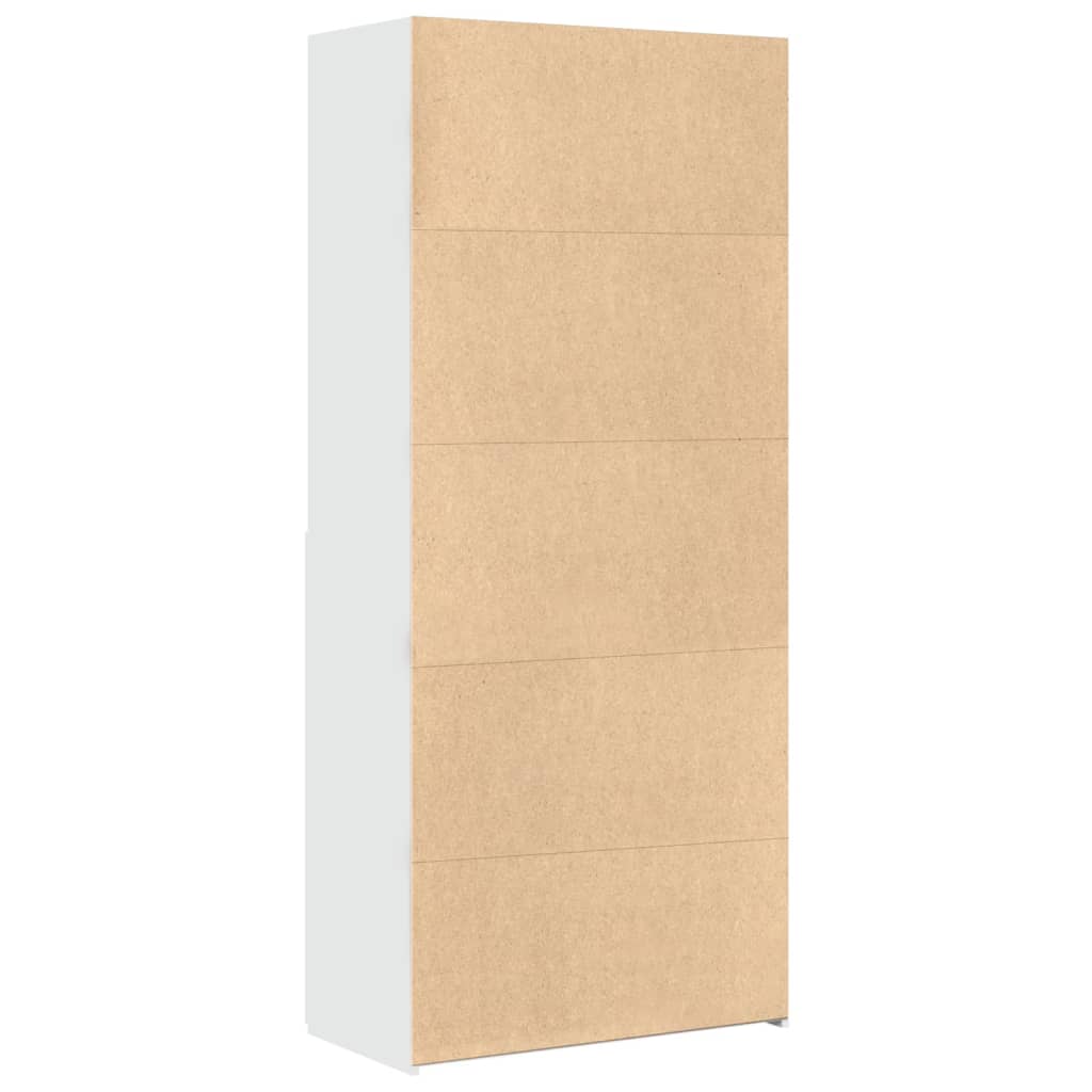 Highboard White 80x42,5x185 cm Engineered Wood