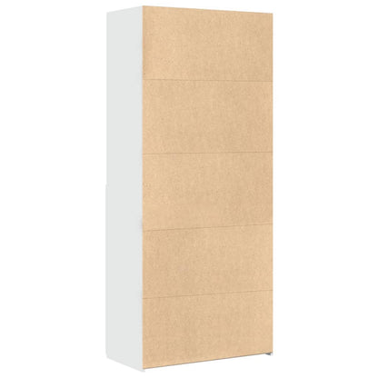 Highboard White 80x42,5x185 cm Engineered Wood