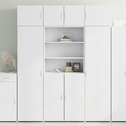Highboard White 80x42,5x185 cm Engineered Wood