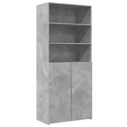 Highboard Concrete Grey 80x42,5x185 cm Engineered Wood