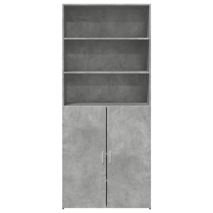 Highboard Concrete Grey 80x42,5x185 cm Engineered Wood