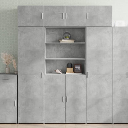 Highboard Concrete Grey 80x42,5x185 cm Engineered Wood