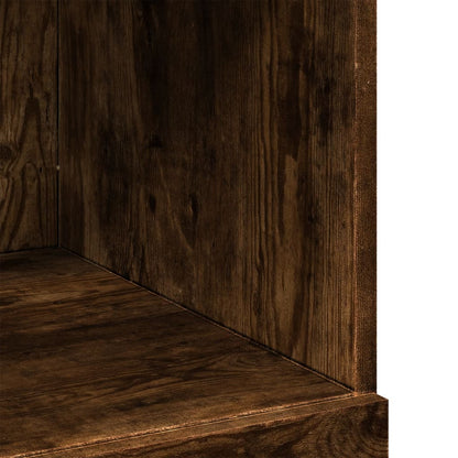 Highboard | Smoked oak | Engineered wood | 80x42.5x124 cm | Highboard